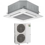 Climatiseur Mitsubishi electric 90x90 à 4 voies 34000 btu pla-m100ea + puz-zm100yka triphasé r-32 wi-fi en option avec grille incluse