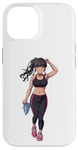 Coque pour iPhone 14 Anime et manga Style Fille portant des vêtements de sport