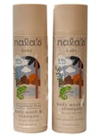 Nala's Baby Body Wash And Shampoo With Camomile And Hibiscus 200ml x 2