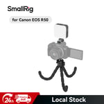 SmallRig Octopussy Tripod w/ LED Light Vlogging Tripod Kit fr Canon EOS R50 4213