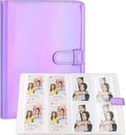 Grande Capacité Pu Album Photo 256 Pochettes En Cuir Avec Instax 11 Mini 9 Mini 8 Mini Li]Lay Flim & Zip Instant Printer 3 Pouces (Violet Laser)