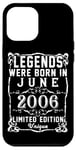 Coque pour iPhone 12 Pro Max Anniversaire Juin 2006 Édition Limitée Cadeau Utilisé June