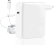 Chargeur Mac Book Pro, 100W Chargeur USB C câble Secteur Rapide Compatible avec Mac Book Pro 13/14/15/16 Pouces/Mac Book Air 2020/2019/2018/Thinkpad/HP/Laptop/Phones avec 1.8M USB C vers C câble