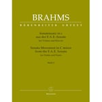 Brahms J. - Sonata Movement In C Minor From The F.a.e. Sonata - Woo 2 - Violon & Piano