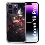 Cokitec Coque Renforcée pour Apple Iphone 16 Pro Manga Naruto Kakashi Dark