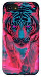 iPhone SE (2020) / 7 / 8 Tiger Animal Colorful Futuristic Cyberpunk Case