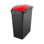 Addis - 40L Recycling Bin With Red Lid