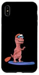 Coque pour iPhone XS Max Sup Stand Up Paddle Board Dinosaure Drôle Planche à Pagaie