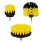 N / A Drill Brush Set, 3pcs Nylon Drill Powered Cleaning Scrubber Brushes for Bathroom, Kitchen, Tile, Toilet, Bathtub, Surface Tub, Floor and Car