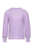 Vmlina Ls O-Neck Top Jrs Girl Tops T-shirts Long-sleeved T-shirts Purple Vero Moda Girl
