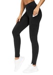 THE GYM PEOPLE Women's Leggings, Black, L