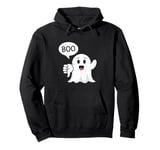 Funny Thumbs Down Ghost Screaming Boo Disapproval Pullover Hoodie