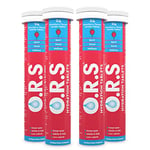 O.R.S Hydration Tablets with Electrolytes, Vegan, Gluten and Lactose Free Formula – Soluble Sports Hydration Tablets with Natural Strawberry Flavour, 96 Tablets (Pack of 4 x 24)