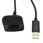 New Play Usb Et Chargeur De Charge Câble Adaptateur Pour Xbox 360 Controller Noir