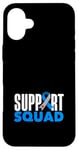 Coque pour iPhone 16 Plus Sensibilisation au diabète de type 1 de l'équipe de soutien