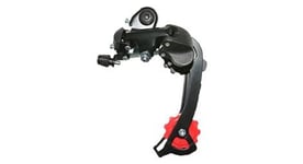 Derailleur vtt arriere p2r 8 7v  noir tz grande chape a visser  compatible shimano jusqu a 30dts