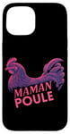 Coque pour iPhone 15 Humour Poule Femmes Jardin Poules