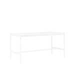 Muuto - Base High Table - 190 x 85 cm, Skiva - Vit laminat - Vit plastkant, Underrede - Vit, Höjd - 95 cm - Barbord - Mika Tolvanen - Vit - Metall/Trä/Plast