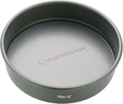 MasterClass Round Cake Tin 15 cm, With Loose Base, Non-Stick, Carbon, Grey, 6