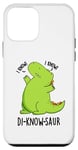 Coque pour iPhone 12 mini Jeu de mots drôle de dinosaure Di-know-saur