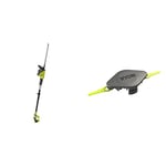 Ryobi ONE+ 18V OPT1845 Cordless Pole Hedge Trimmer, 45cm Blade (Body Only) & Double Serrated Blades Head for RAC155 Edger Black