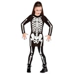 W WIDMANN MILANO Party Fashion - Costume enfant fille squelette, robe, Halloween, Carnaval, Fête à thème