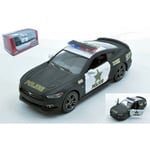 [FR] Kinsmart FORD MUSTANG GT POLICE 2015 BLACK/WHITE BOX cm 12 - KT5386WP