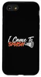 Coque pour iPhone SE (2020) / 7 / 8 Jeu d'amour pour joueur de badminton I Came to Smash