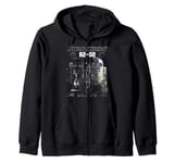 Star Wars R2-D2 Astromech Droid Schematic Zip Hoodie