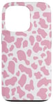 iPhone 13 Pro pink cow print pattren - flower pink Cow Pattern man women Case