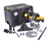 Dewalt 1/2" & 1/4" Cordless DCW620NT-GB 18V XR Brushless Plunge Router + Case