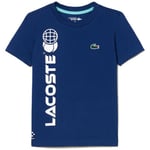 T-shirt Lacoste  T-SHIRT  TENNIS EN JERSEY DE COTON BLEU MARINE