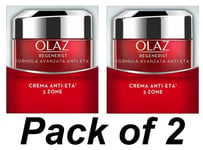 Olay Regenerist Night Cream Anti-Age 3 Zone 15ml - (Olaz) Pack of 2