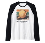 Honoring Our Lost Planet Pluto Never Forget 1930 2006 Raglan Baseball Tee