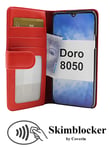 Skimblocker Plånboksfodral Doro 8050 (Röd)