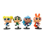 4 bitar The Powerpuff Girls Blossom Bubbles Buttercup modell Anime Action Figur Leksaker