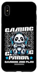 Coque pour iPhone XS Max Graphique de jeu vidéo Panda Gaming pour hommes, garçons, femmes, enfants