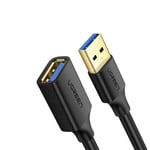 Ugreen Forlengelseskabel for USB, USB 3.0 Hunn - USB 3.0 Hann 2m