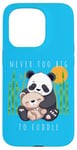 Coque pour iPhone 15 Pro Panda Lover Ours en peluche adorable pour enfants Maman Animal Baby Shower