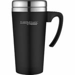 Thermocafe 400 Ml Plastic And Stainless Steel Soft Touch Travel Mug Black Uk
