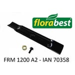 Lame de rechange Florabest avec vis à couteau pour tondeuse à gazon électrique FRM 1200 A2 - IAN 70358