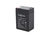 Paqpower Blybatteri - Agm - 5 Års. 6V/4,5Ah. Med T1 Terminal