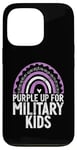 Coque pour iPhone 13 Pro Purple Up pour enfants militaires Army Purple Military Child