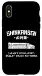 Coque pour iPhone X/XS Shinkansen Train à grande vitesse japonais Kanji Japon