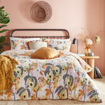 furn. Huerta Tropical Duvet Cover Set - Orange Polycotton - Size Single