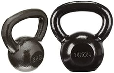 Amazon Basics Kettlebell en Fonte 10 kg & Kettlebell en Fonte 8 kg