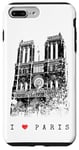 iPhone 7 Plus/8 Plus Notre-Dame de Paris Cathedral Vintage France I Love Paris Case