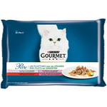 animaux Gourmet - Perle Les Filettines avec des Légumes 340G - Lot De 4 - Offre Special