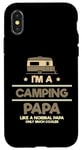 Coque pour iPhone X/XS Camping-car glacière Nature Lover Camping Papa Like Normal Papa