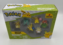 POKEMON • Battle Ready Multi-Pack 6 Figures Pikachu Bulbasaur Togepi BNIB